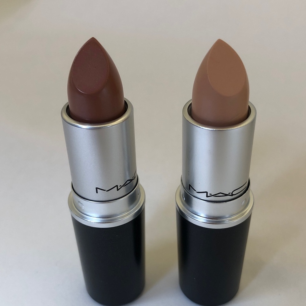 MAC Cosmetics Cremesheen Lipstick Set - Deep Brown and Soft Tan